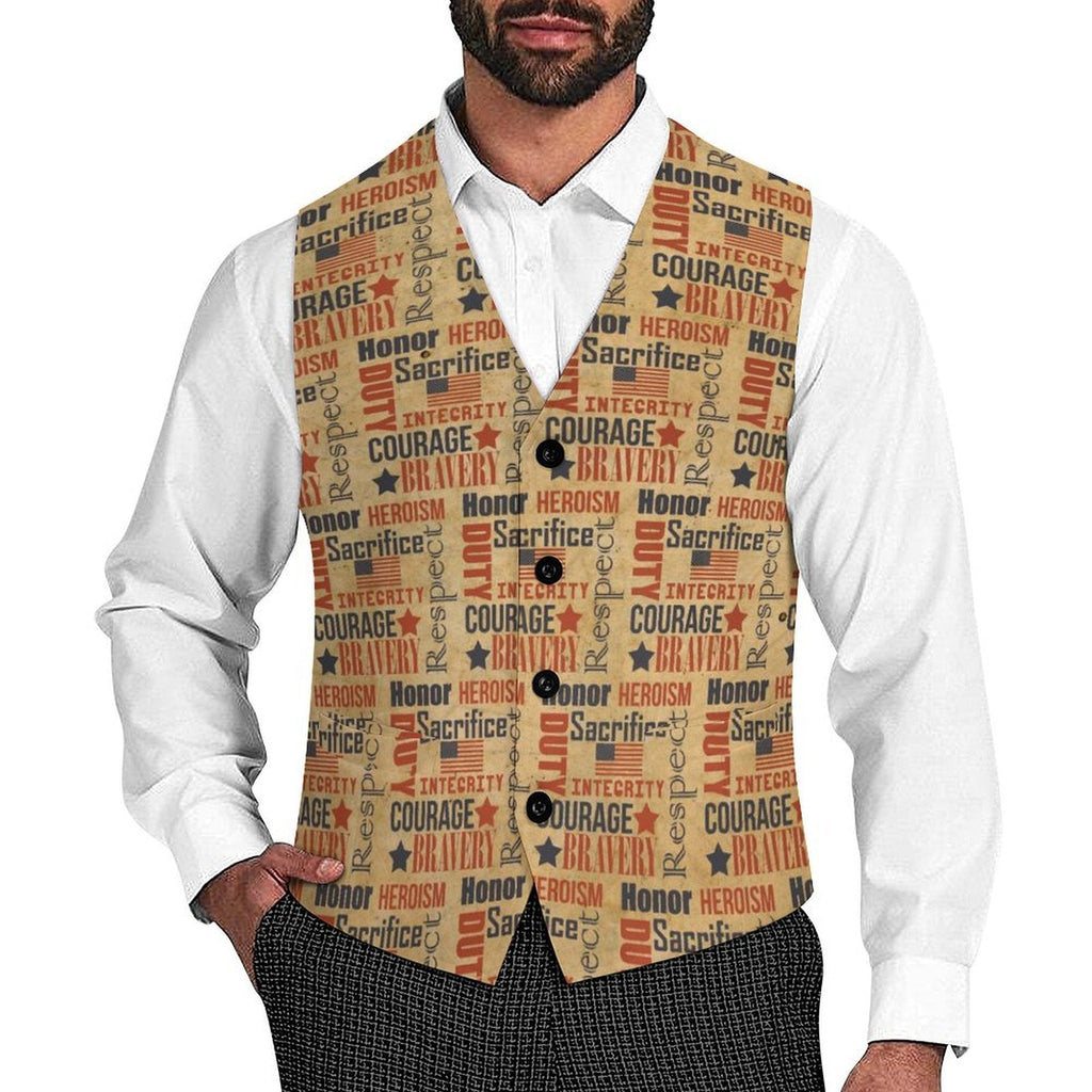 Baha Ranch Military Veteran Patriot Men's Vest