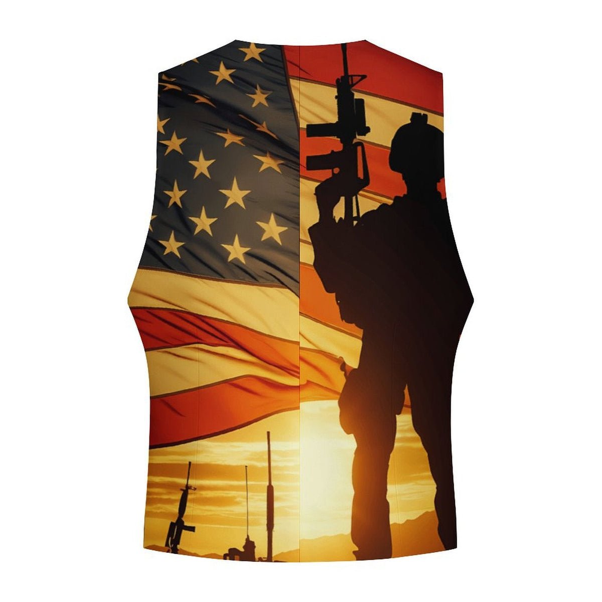 Baha Ranch Sunrise Patriot Men's Vest