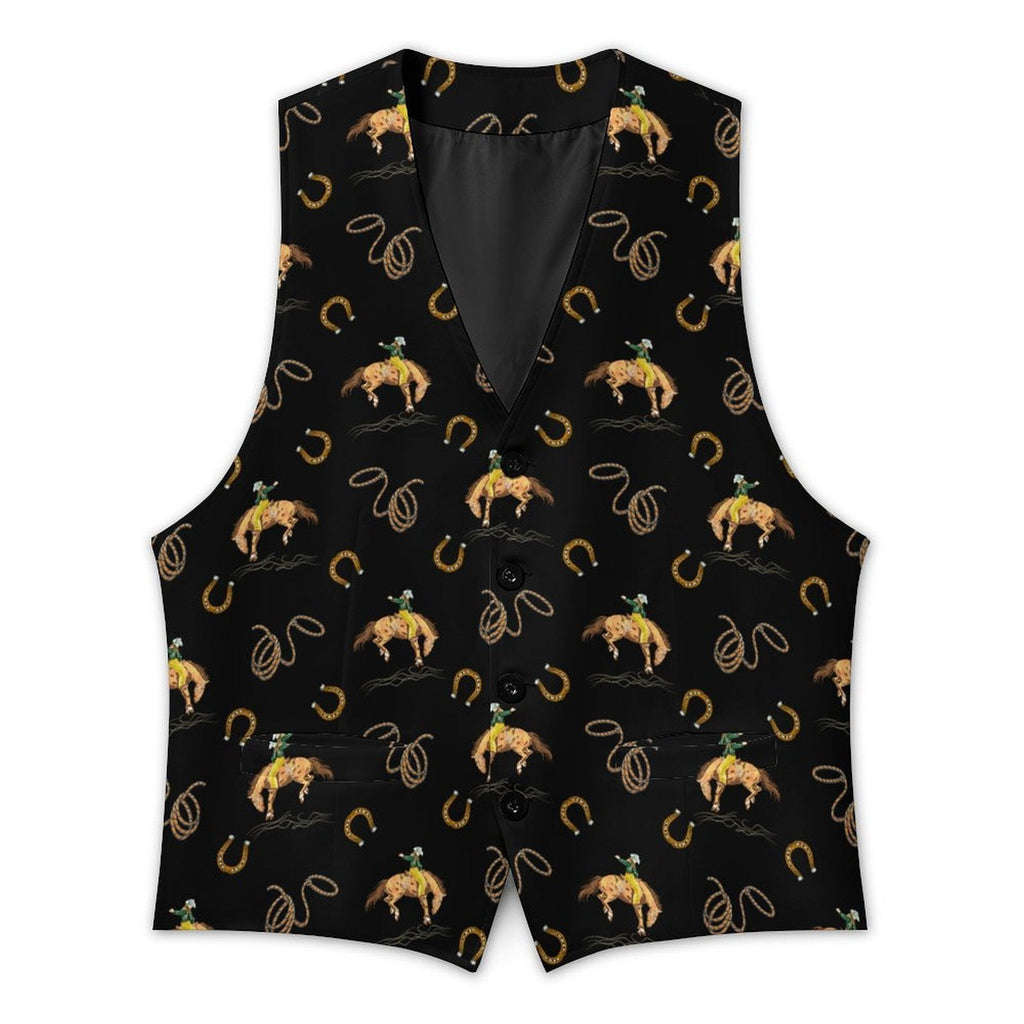 Baha Ranch Rodeo Cowboy Men's Sleeveless Suit Vest