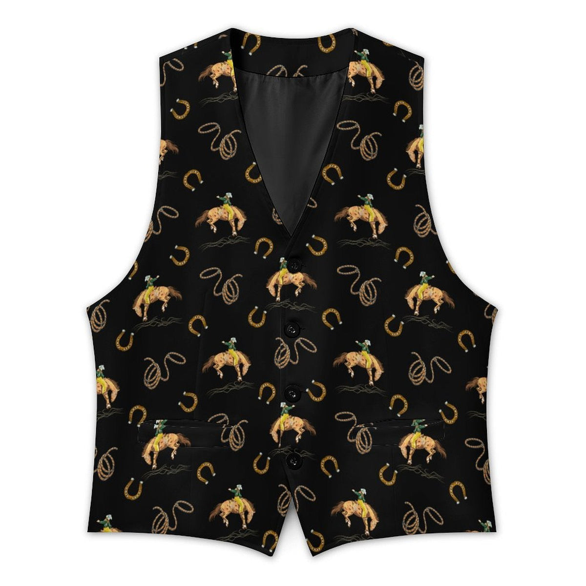 Baha Ranch Rodeo Cowboy Men's Sleeveless Suit Vest