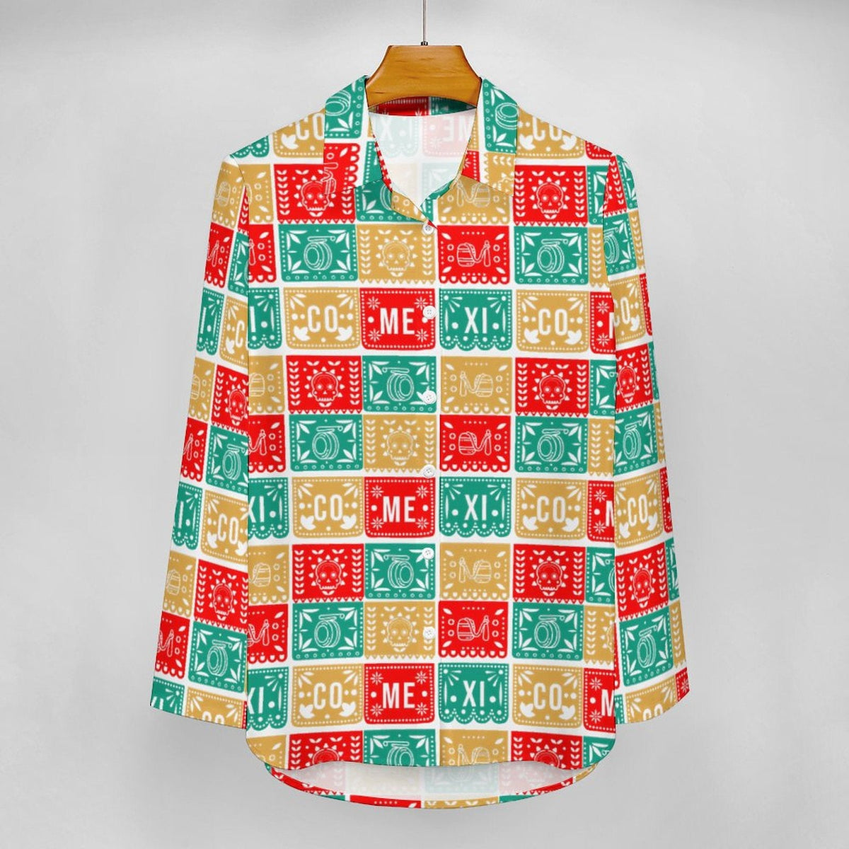 Baha Ranch Colores De Mexico Picado Mexican Button Up Blouse