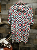 Baha Ranch Colorado Aztec Men's Western Polo Shirt