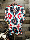 Baha Ranch California Aztec Men's Western Polo Shirt
