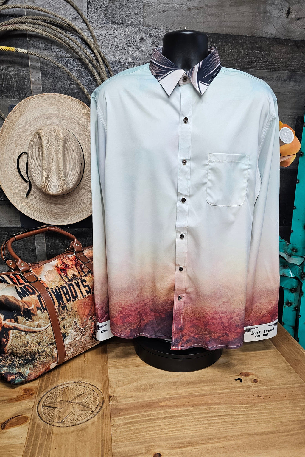 Baha Ranch Rebel Cowboy 2A Arena Button Up Shirt