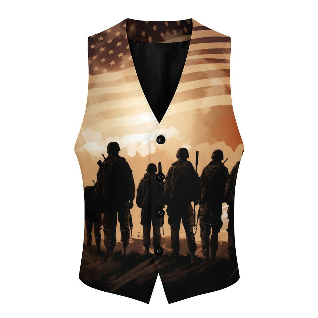 Baha Ranch American Patriot Men's Western Vest