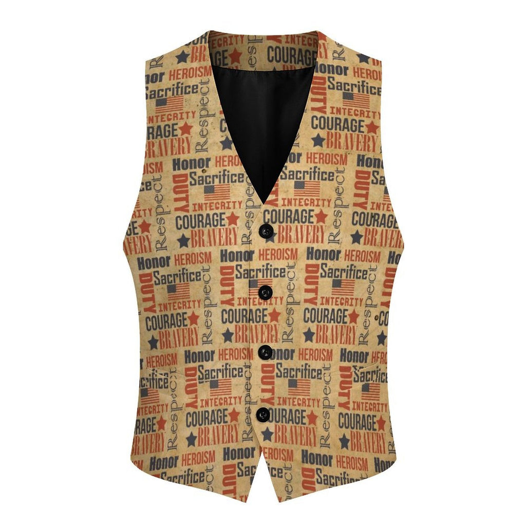 Baha Ranch Military Veteran Patriot Men's Vest
