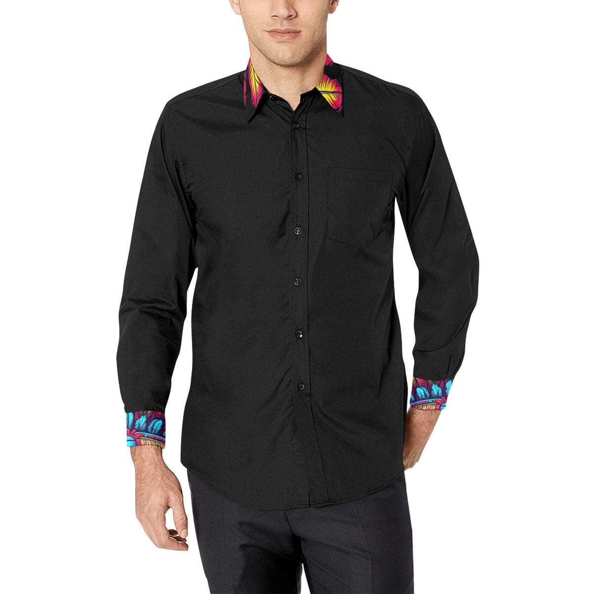 Baha Ranch Indian Skull Unisex Western Button Up Shirt