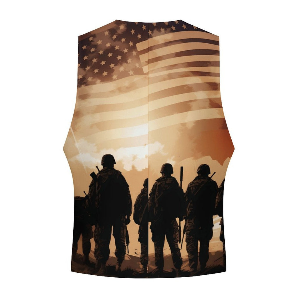 Baha Ranch American Patriot Men's Western Vest