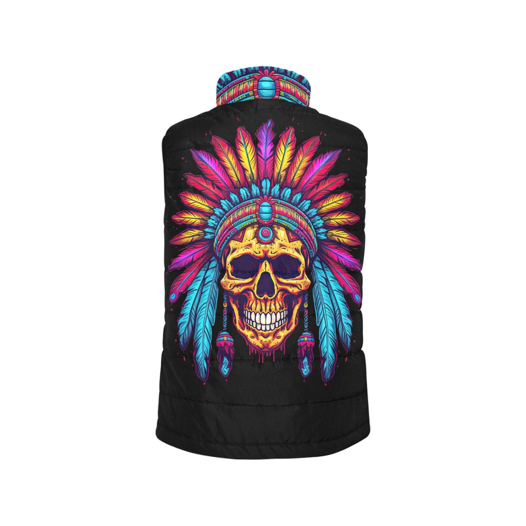 Baha Ranch Indian Skull Women's Puffy Vest