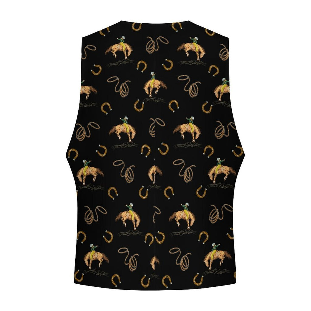 Baha Ranch Rodeo Cowboy Men's Sleeveless Suit Vest