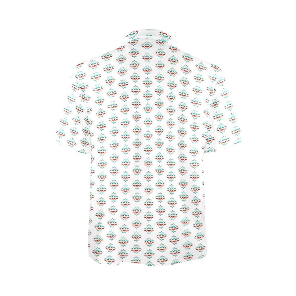 Baha Ranch Serape Aztec Polo Style Shirt