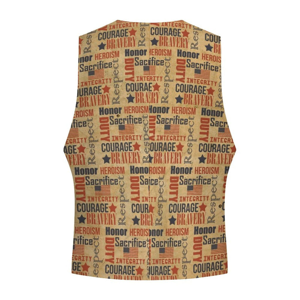 Baha Ranch Military Veteran Patriot Men's Vest