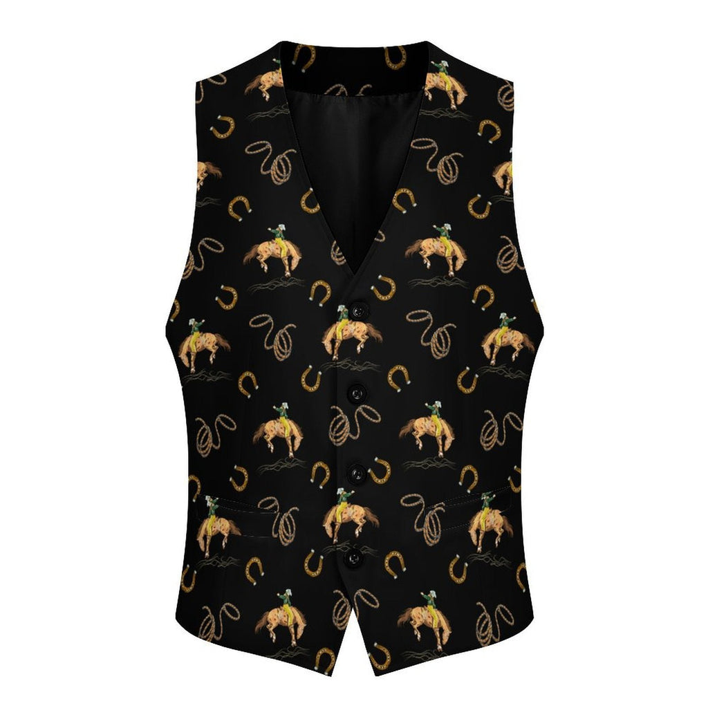 Baha Ranch Rodeo Cowboy Men's Sleeveless Suit Vest