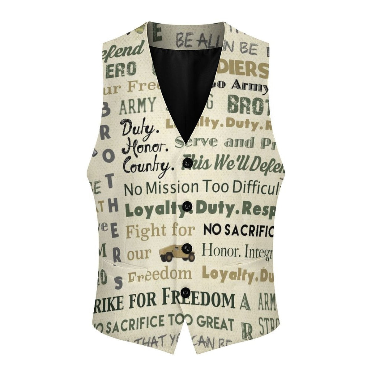 Baha Ranch Freedom Patriot Men's Western Vest